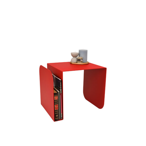 Bedside Table Arcus | Flame Red - Image 3