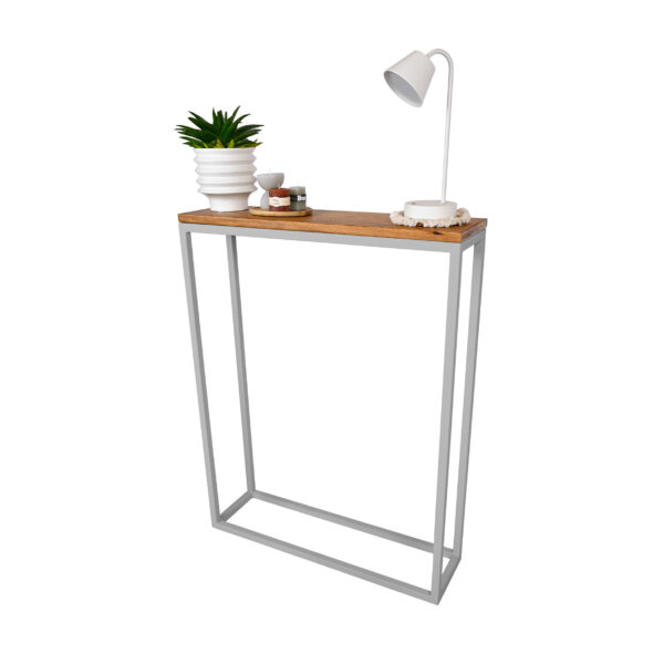 Konsolentisch Linea Wood | Weißes Aluminium – Bild 3