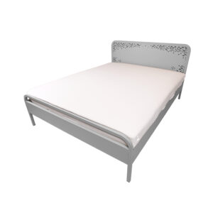 Double Bed Triora | White Aluminium