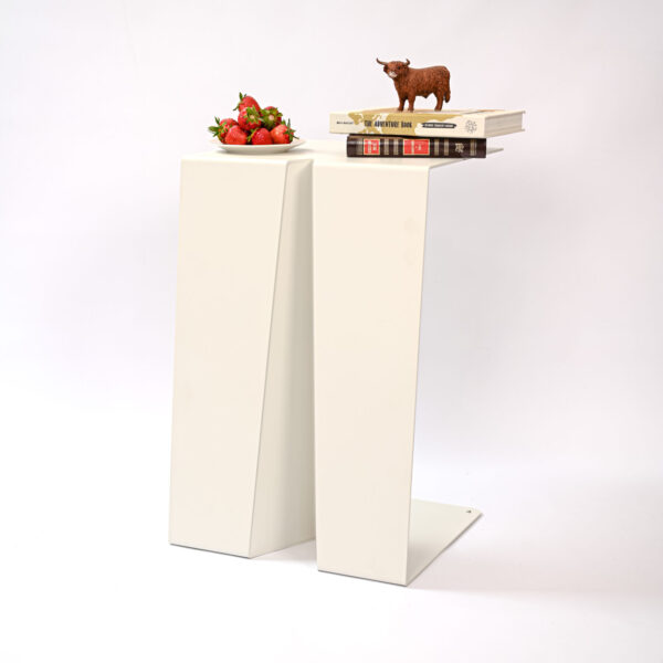 Side table Cubo | Grey White - Image 4