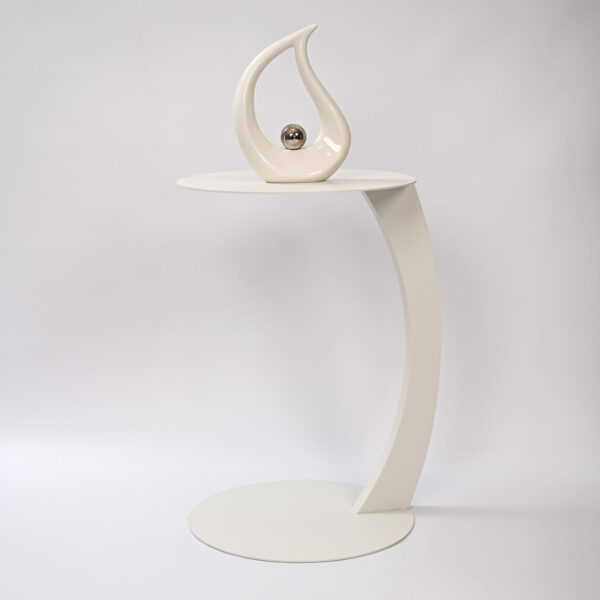 Side table Mirka | Grey White - Image 4