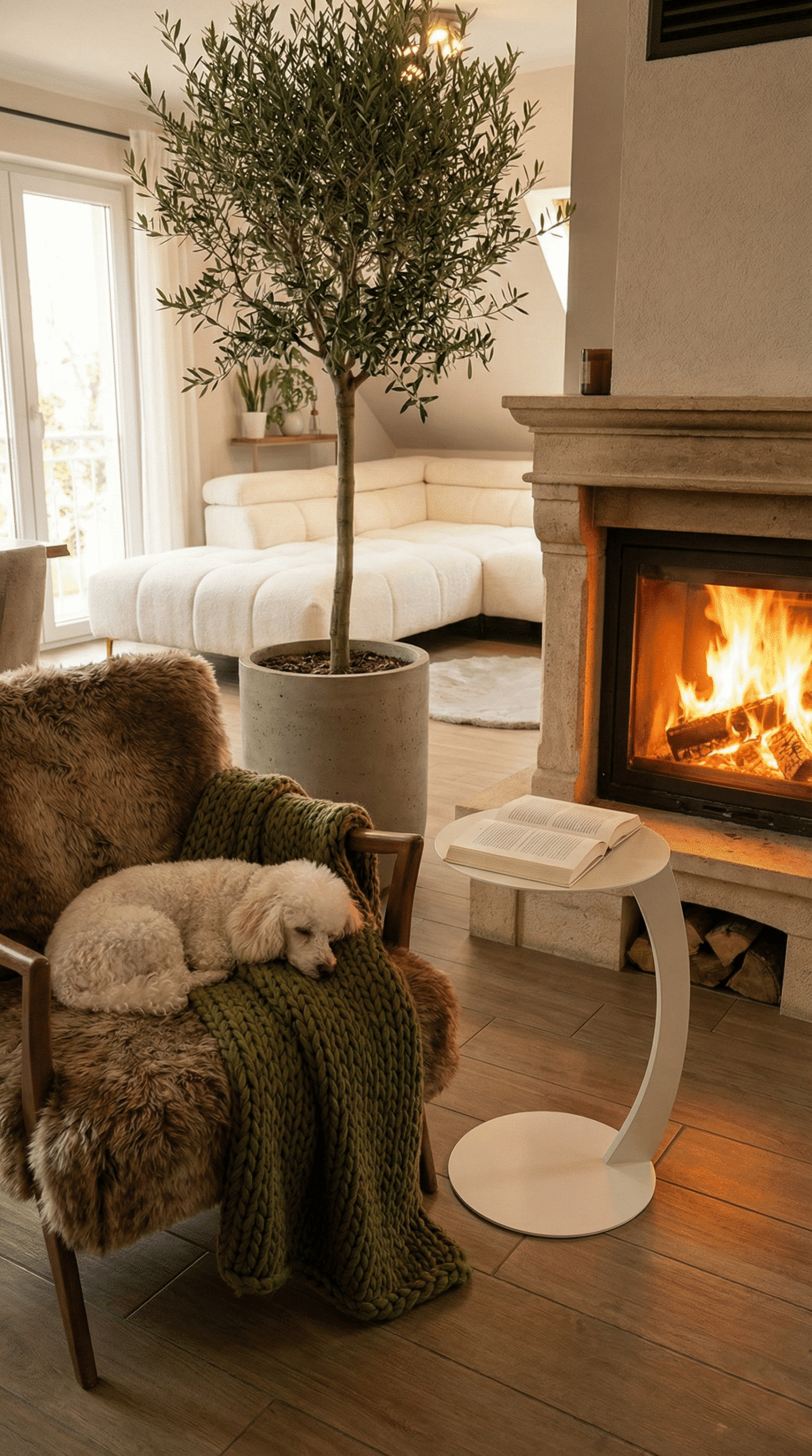 Side table Mirka | Grey White