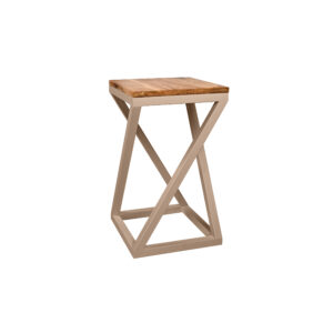 Tabouret Twist | Beige gris