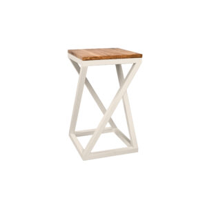 Tabouret Twist | Gris Blanc