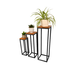 Plant stands Testis Wood | Jet Black