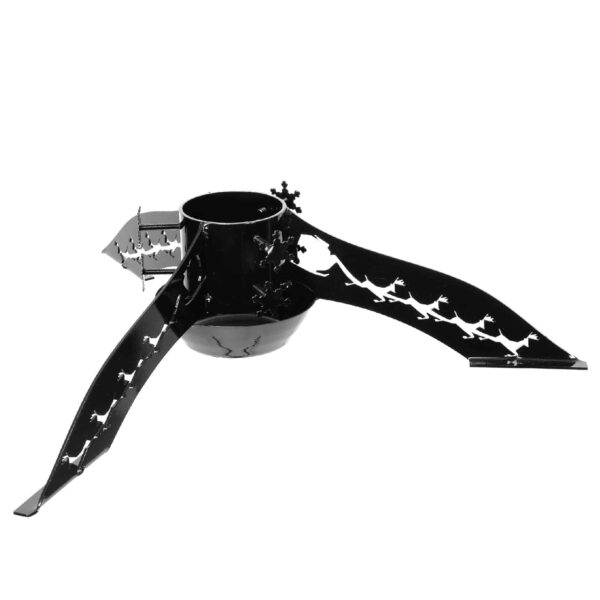 Christmas Tree Stand Reindeer | Jet Black