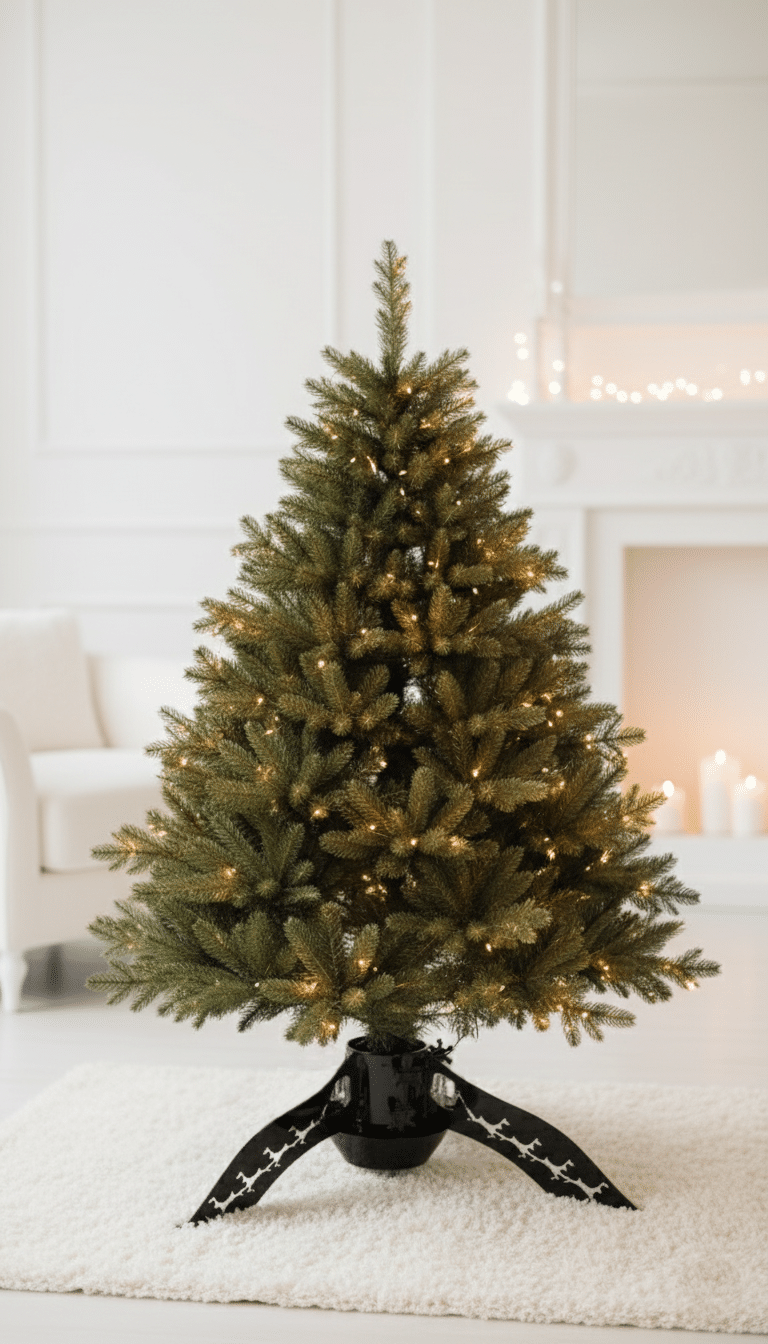 Christmas Tree Stand Reindeer | Jet Black