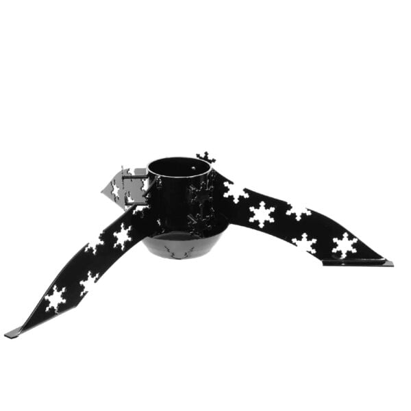 Christmas Tree Stand Snow | Jet Black
